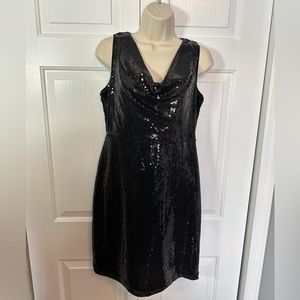 Cynthia Rowley Black Sequin Dress